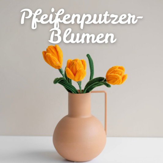 Blumen aus Pfeifenputzern basteln