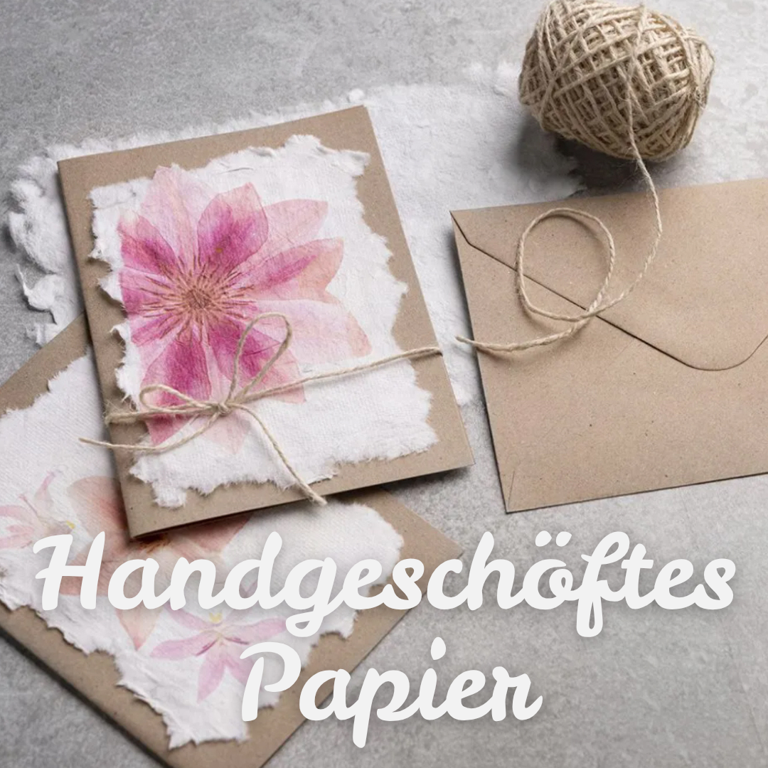 handgeschöpftes papier mit servietten design