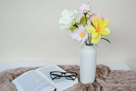 Krepppapier-Blumen DIY basteln