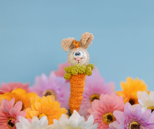Osterhase in Karotten Look haekeln
