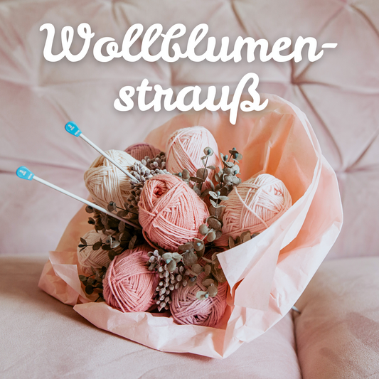 Blumenstrauss aus Wollknäuel