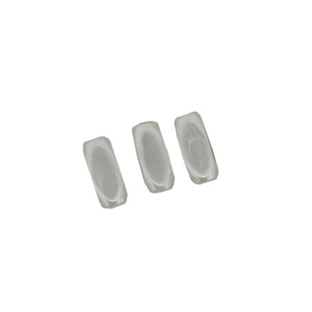 Wachsperle Olive eckig weiß 5x12mm 20 Stk./Dose