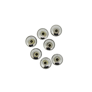 Wachsperle Linse silber 4x6mm 60 Stk./Dose