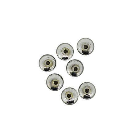 Wachsperle Linse silber 7x10mm 12 Stk./Dose
