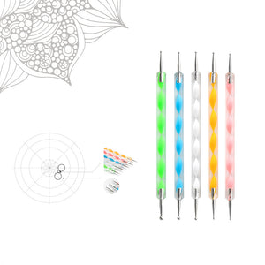 Dotting Tool 13-teiliges Set, Dot Painting Punktmalerei Mandala mit Kugelstiften und Acrylstangen