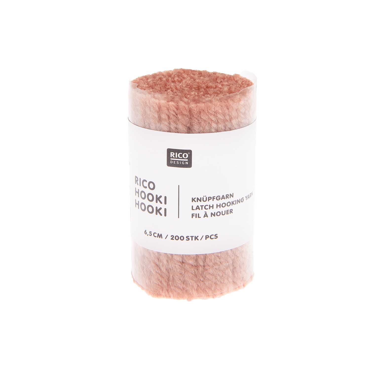 Rico Hooki Hooki Knüpfgarn 6,5cm verschiedene Farben