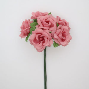 Rose mitteloffen, 30 mm, 6 Stück/Bund