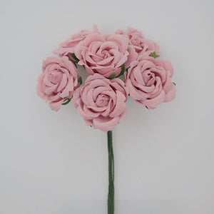 Samtröschen rosa groß 32mm 6 Stück/Bund