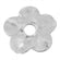 Metallanhänger Blume antiksilber 35x35mm 1 Stück