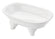 Seifenschale Porzellan Badewanne weiß mit Füßen 14x9x4,5cm