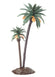 Dekopalme 2-fach 12cm und 18cm Kunststoff