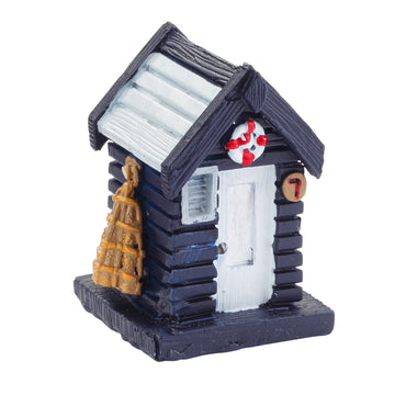 Miniatur Polyresin Strandhaus klein 4cm