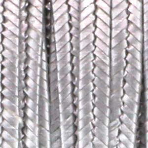 Rayon Soutache, pro Meter, Antiksilber-Metallic