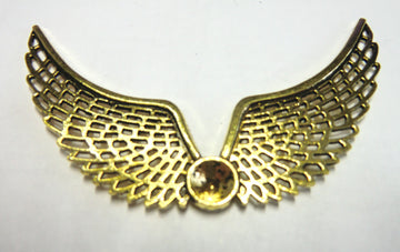 Metall - Engelflügel antikgold 55 x 92 mm 2 Stück