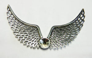 Metall - Engelflügel antiksilber 55 x 92 mm 2 Stück