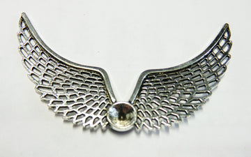Metall - Engelflügel antiksilber 55 x 92 mm 2 Stück