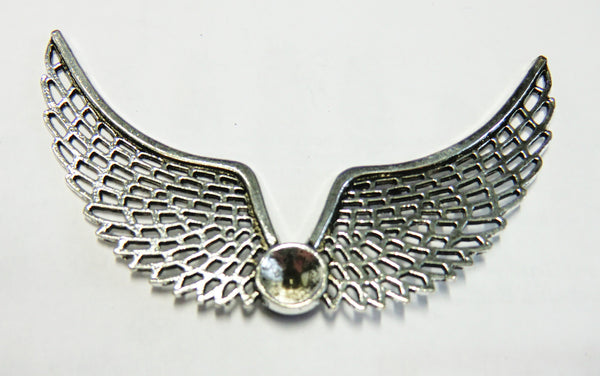 Metall - Engelflügel antiksilber 55 x 92 mm 2 Stück