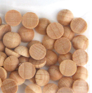 Rohholz-Halbkugel, ungebohrt, 12 mm, 20 Stück/Verpackung
