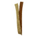 Lederband 3x1 mm flach, gold/braun, 1 m