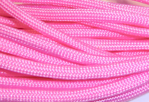 Paracord 4 mm, bonbonrosa, 6,4 m /Bündel
