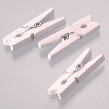 Holzklammern weiß 30mm 40 Stück
