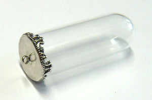 Anhänger Glas Kuppel antik mit Öse