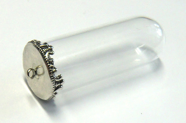 Anhänger Glas Kuppel antik mit Öse