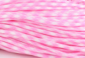 Paracord 4 mm, gemustert, Candypink-weiß, 6,4m/Bündel