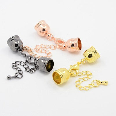 Kappelverschluss 8mm Glocke versch. Farben per Set