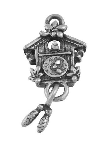 Trachtenanhänger Kuckucksuhr Metall 25x10mm 1 Stück