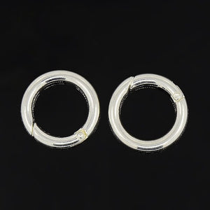 Schlüsselring zum Aufklappen silber 17mm 3 Stück