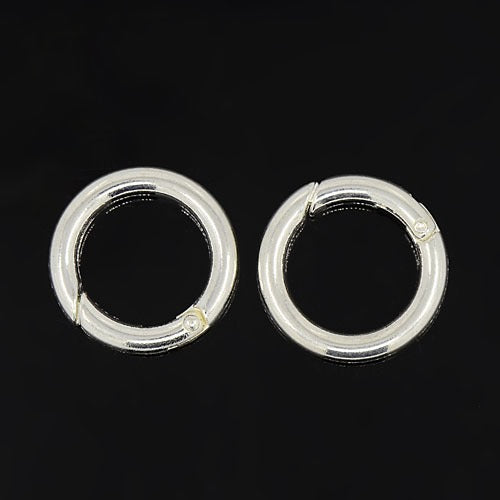 Schlüsselring zum Aufklappen silber 17mm 3 Stück