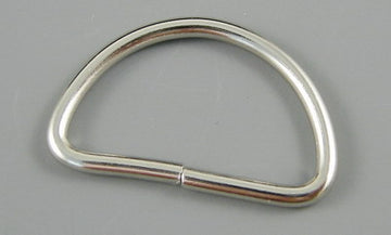 Metall-Halbring silber dünn Qualität D-Ringe