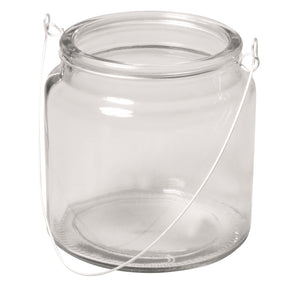 Windlicht Glaslaterne mit Henkel 10cm Öffnung 7,5cm