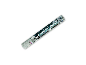 Konfetti Kanone silber Streifen