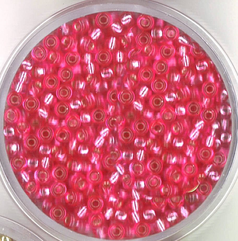 Miyuki Rocailles Silbergefütterte Rose 2,5 mm 12 g