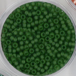 Miyuki Rocailles transparent matt Turmalin 2,5 mm, 12g