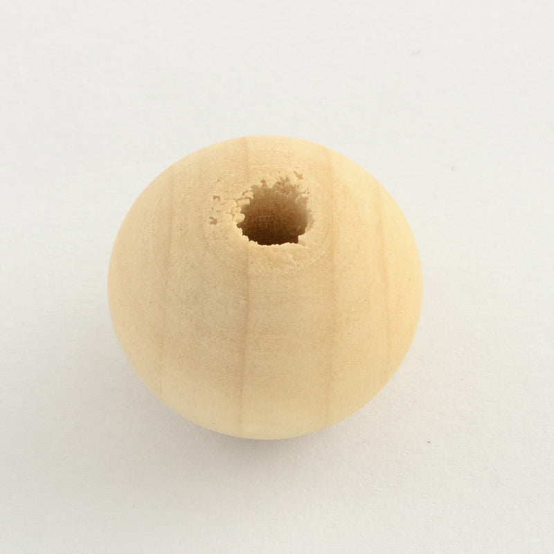 Rohholz-Kugeln mit Lochbohrung Perle 4mm 400 Stück/Packung