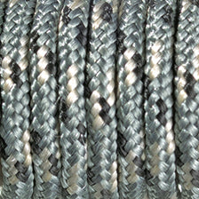 Paracord 2 mm dünn gemustert, grau-schwarz-weiss, 10 m/Pkg.