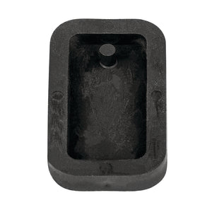 Betongießform Anhänger rechteck 1,9x3,9cm