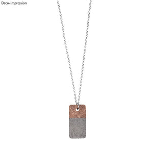Betongießform Anhänger rechteck 1,9x3,9cm