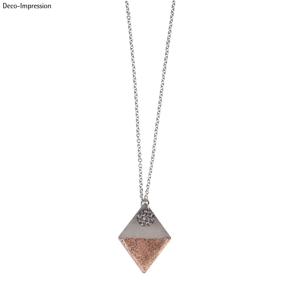 Betongießform Anhänger Raute 2,9x3,9cm