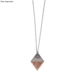 Betongießform Anhänger Raute 2,9x3,9cm