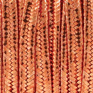 Rayon Soutache, pro Meter, glattes Metallic-Kupfer