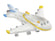 Miniatur Flugzeug Polyresin 6cm
