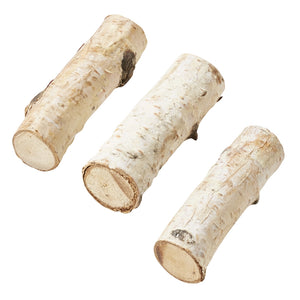 Birkenholz Stämmchen ca. 6cm 4 Stück