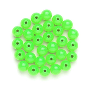 Holzperlen poliert apfelgrün