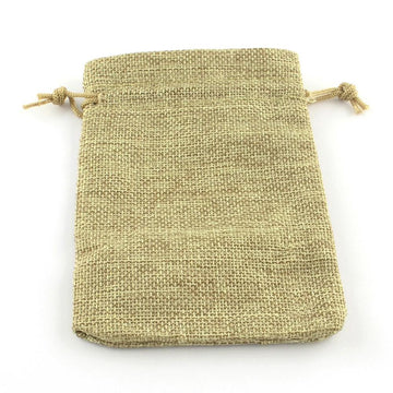 Jutebeutel-Imitation natur mit Kordelzug 14x10cm 1 Stück