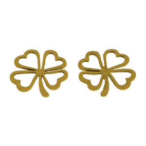 Glücksklee Metall gold 3cm 1 Stück