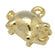 Anhänger Goldschweinchen, Metall, 15 mm, pro Stück